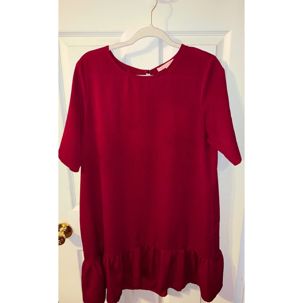 Gibson & Latimer Burgundy Tunic Dress